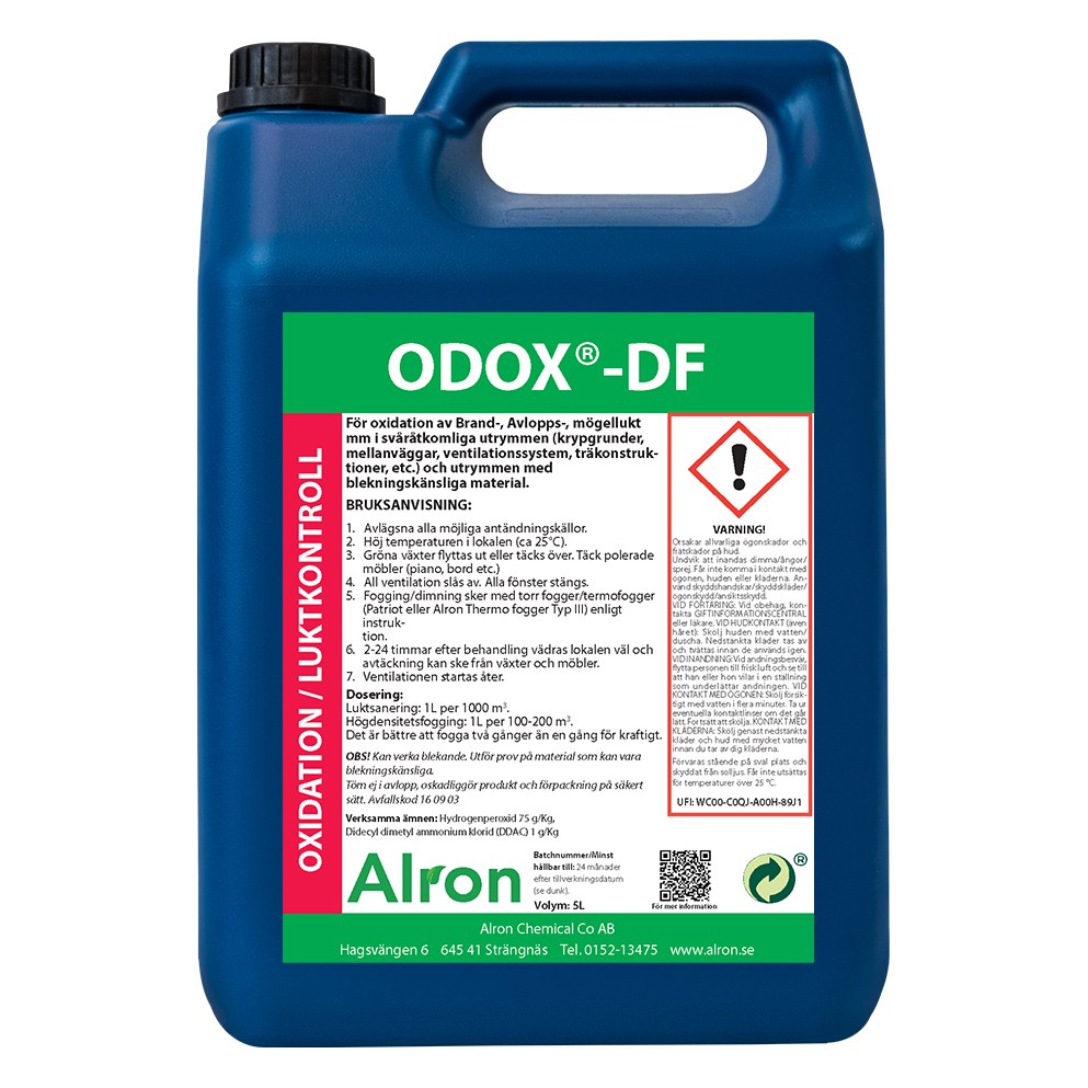 Alron Odox-DF luktoksidasjon med tørrtåke, 5 l