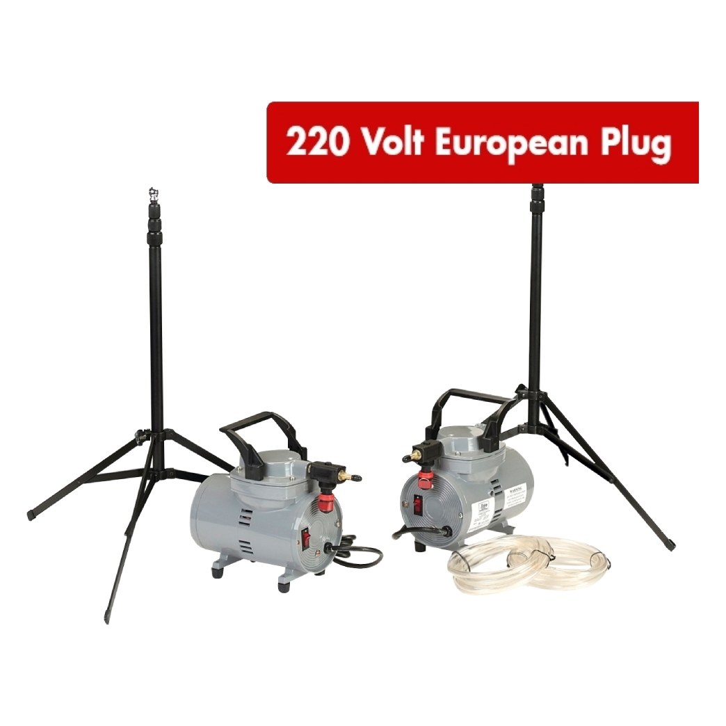 Zefon luftprøvepumpe, sett med 2 pumper, 220 V