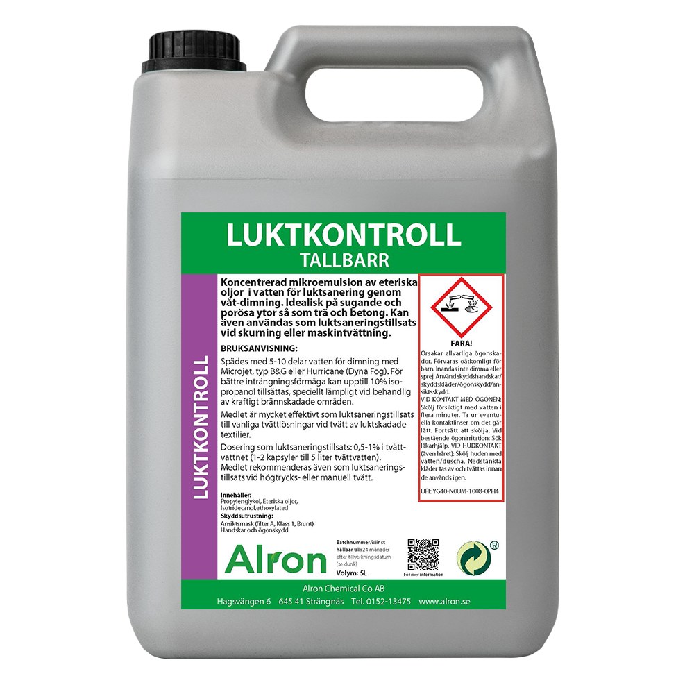 Alron Luktkontroll furunål, våt luktsanering, 5 l