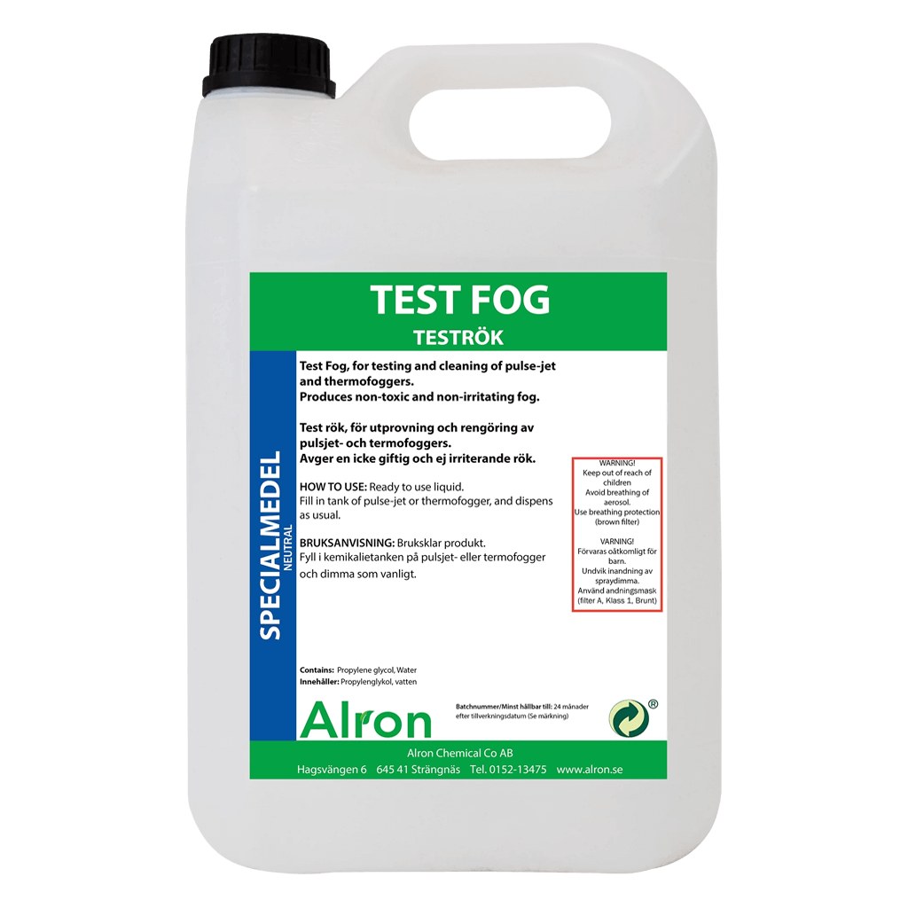 Alron Testfog røykvæske for fogger og lekkasjesøk, 5 l
