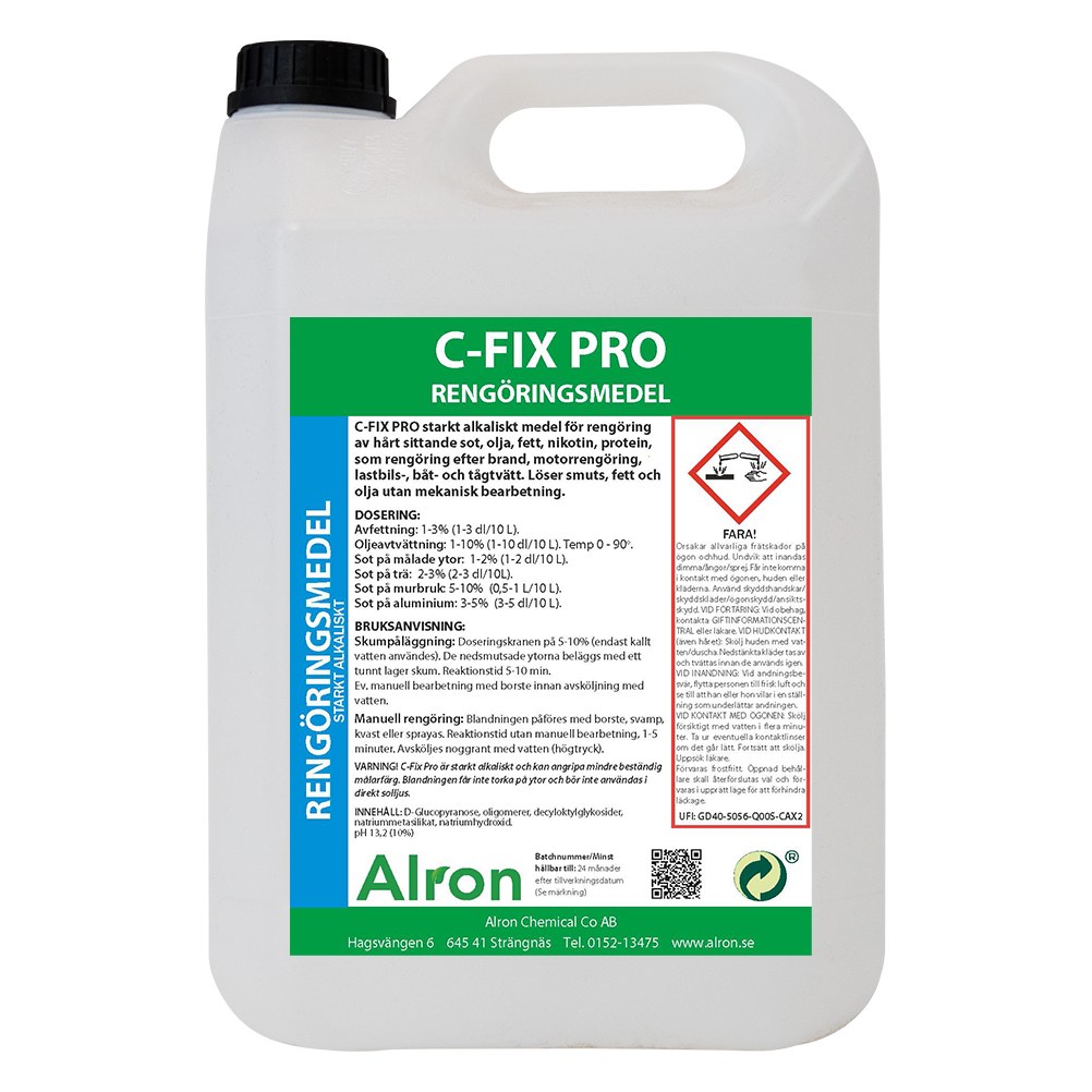 Alron C-Fix PRO sotfjerner, sterkt alkalisk, 5 l