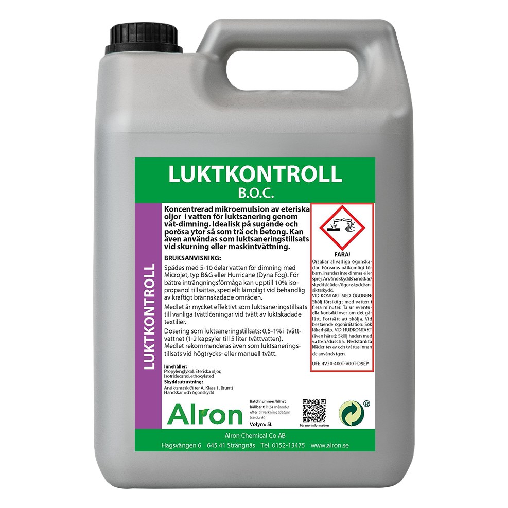 Alron Luktkontroll B.O.C, våt luktsanering, 5 l
