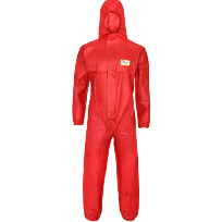 Engangsdress KAT.3 typ 5/6 prosafe rød, XXXL